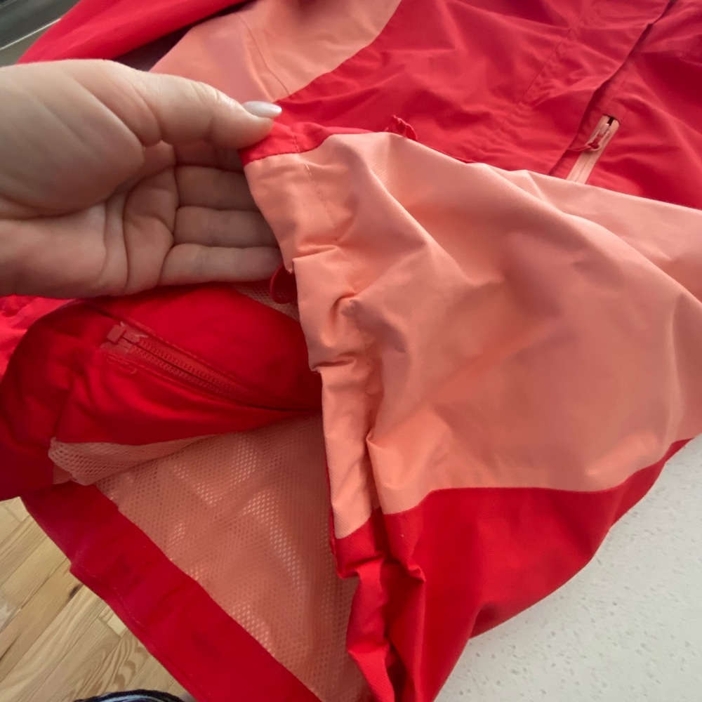 Columbia soft shell jacket, coral and pink. Gently used, size large woman.